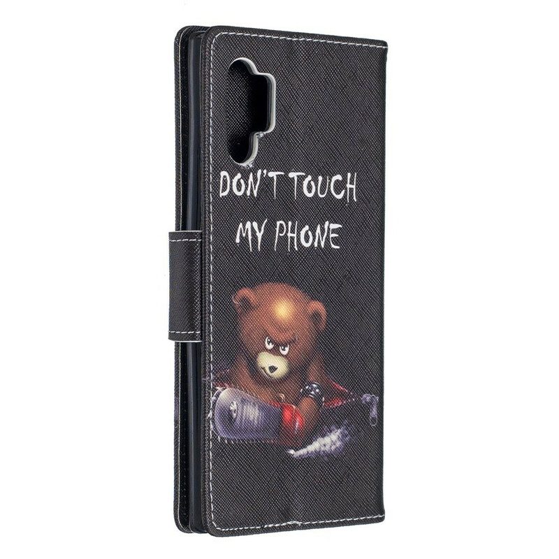 Folio-hoesje voor Samsung Galaxy Note 10 Plus Gevaarlijke Beer