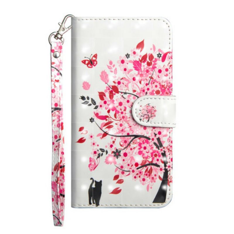 Folio-hoesje voor Samsung Galaxy Note 10 Plus Roze Boom