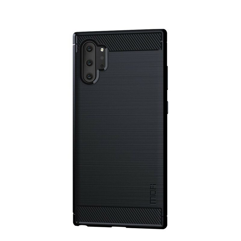 Hoesje voor Samsung Galaxy Note 10 Plus Mofi Geborsteld Koolstofvezel