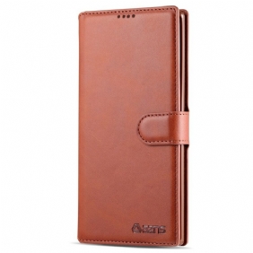 Leren Hoesje voor Samsung Galaxy Note 10 Plus Azns Retro