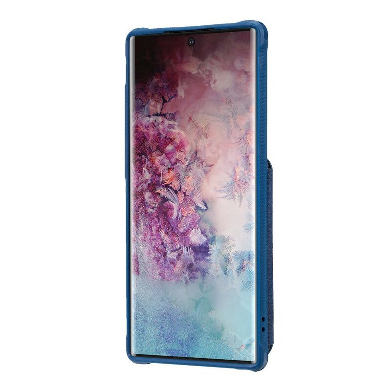 Telefoonhoesje voor Samsung Galaxy Note 10 Plus Portemonnee Leren Portefeuille Met Ritssluiting