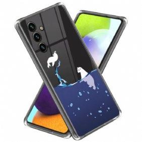 Cover Hoesje Samsung Galaxy A55 5g Telefoonhoesje Ijsbeer