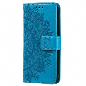 Folio-hoesje Samsung Galaxy A55 5g Mandala Zon Met Riem