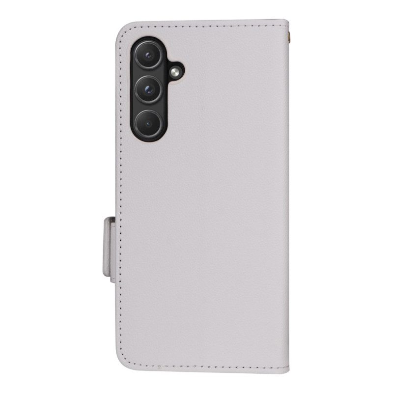 Folio-hoesje Samsung Galaxy A55 5g Telefoonhoesje Ultradunne Band