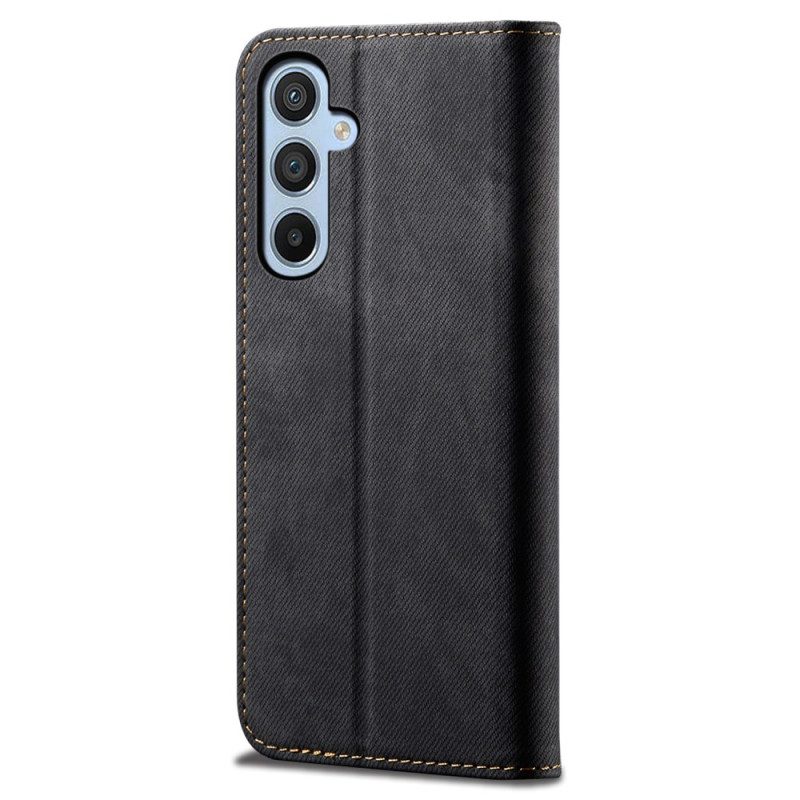 Folio-hoesje Voor Samsung Galaxy A55 5g Jeansstof