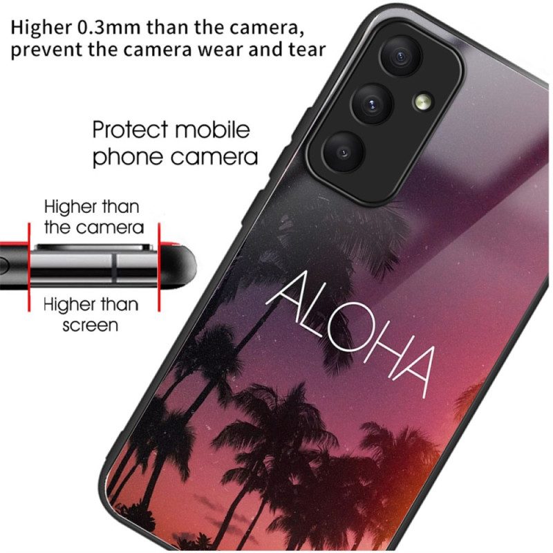 Hoesje Samsung Galaxy A55 5g Aloha Gehard Glas