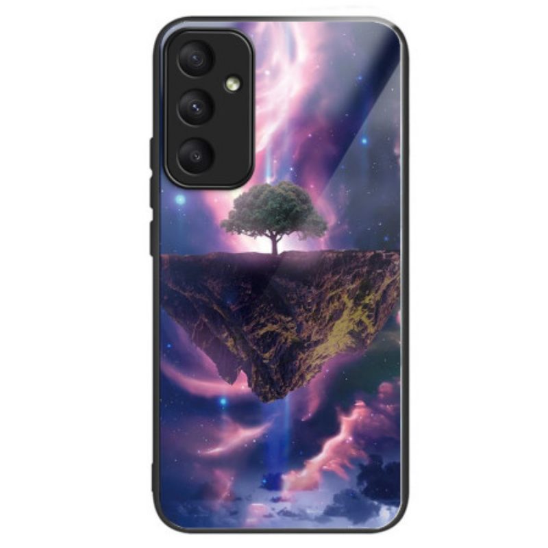 Hoesje Samsung Galaxy A55 5g Aurora Nacht Gehard Glas