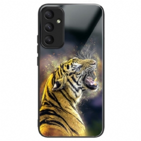 Hoesje Samsung Galaxy A55 5g Brullende Tijger Van Gehard Glas