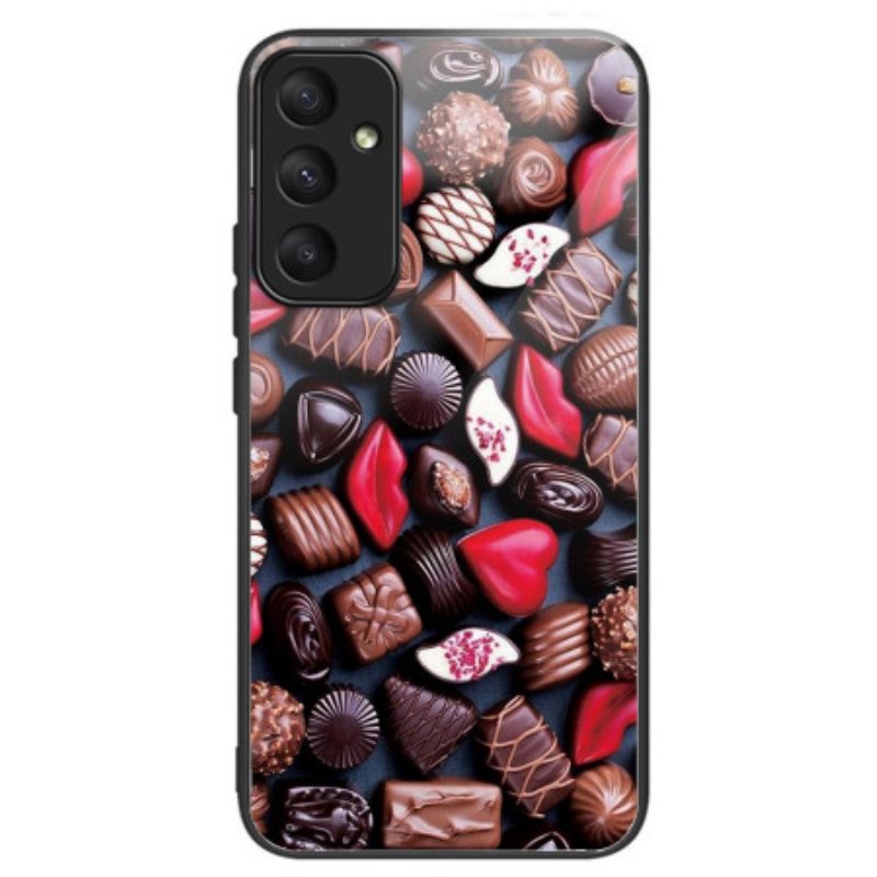 Hoesje Samsung Galaxy A55 5g Chocolade Van Gehard Glas