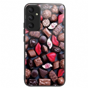 Hoesje Samsung Galaxy A55 5g Chocolade Van Gehard Glas