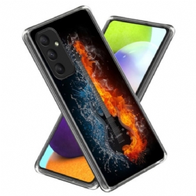 Hoesje Samsung Galaxy A55 5g Ijs- En Vuurgitaar Bescherming Hoesje