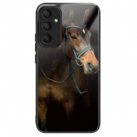 Hoesje Samsung Galaxy A55 5g Paard Gehard Glas