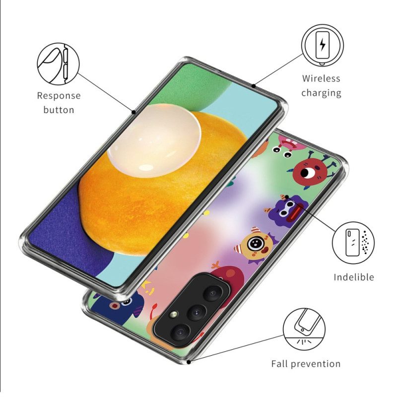 Hoesje Voor Samsung Galaxy A55 5g Tekenfilmmonsters