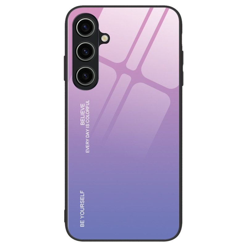 Hoesje Voor Samsung Galaxy A55 5g Wees Jezelf Gehard Glas