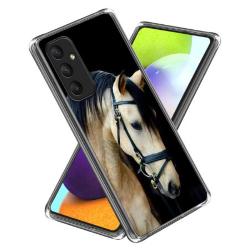 Hoesje Voor Samsung Galaxy A55 5g Wit Paard