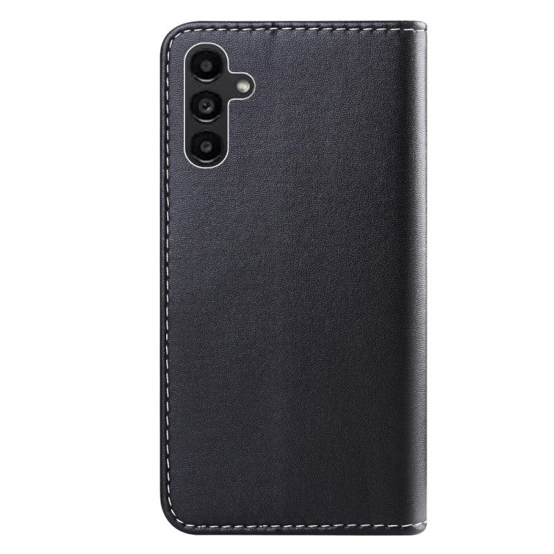 Leren Hoesje Samsung Galaxy A55 5g Driekleur Bescherming Hoesje