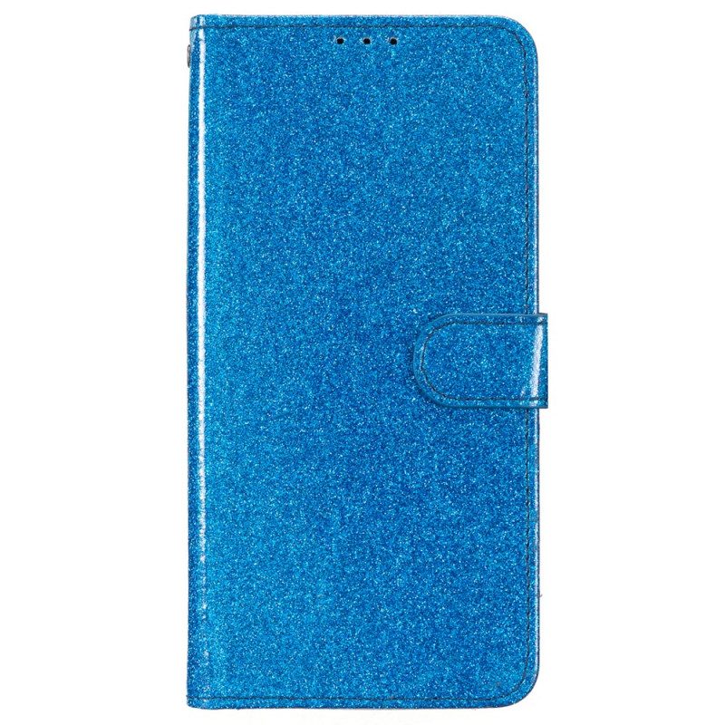 Leren Hoesje Samsung Galaxy A55 5g Paillettenband Bescherming Hoesje