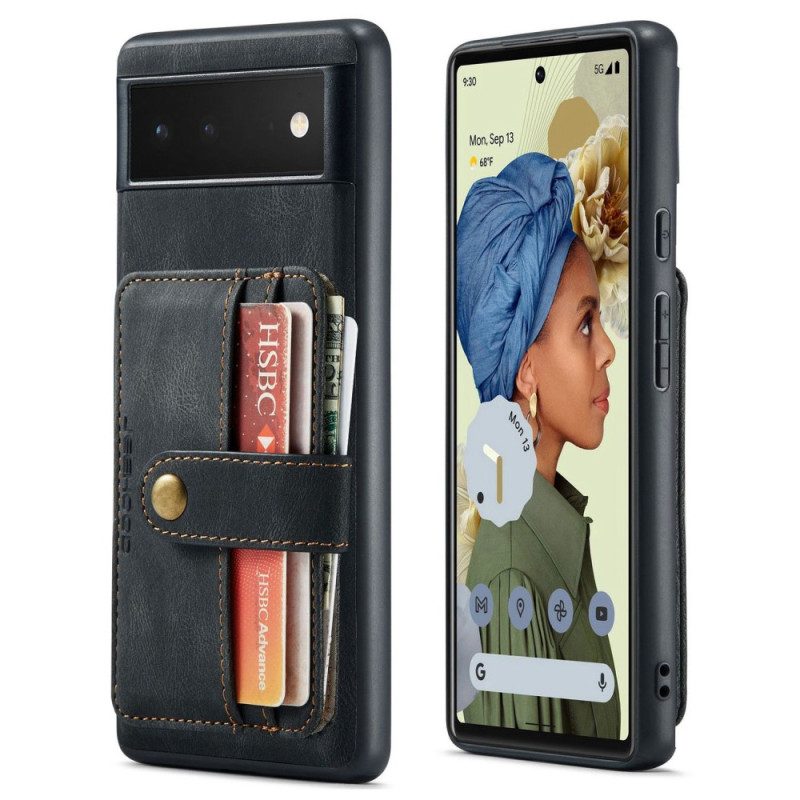 Hoesje voor Google Pixel 7 Portemonnee Jeehood Rfid Afneembare Portemonnee