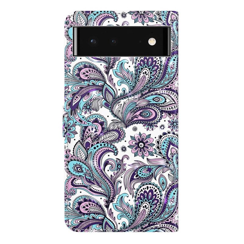 Leren Hoesje voor Google Pixel 7 Paisley