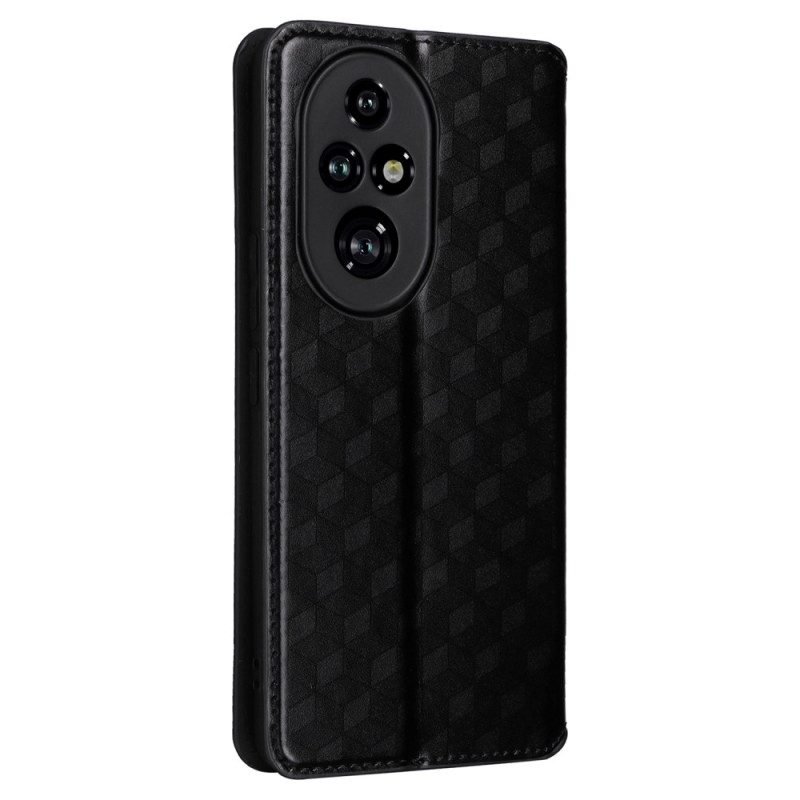 Folio-hoesje Honor 200 Pro Telefoonhoesje 3d Diamanten