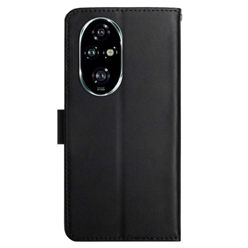 Leren Hoesje Honor 200 Pro Nappaleer Bescherming Hoesje