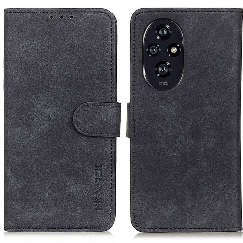 Leren Hoesje Honor 200 Pro Retro Leereffect Khazneh Bescherming Hoesje