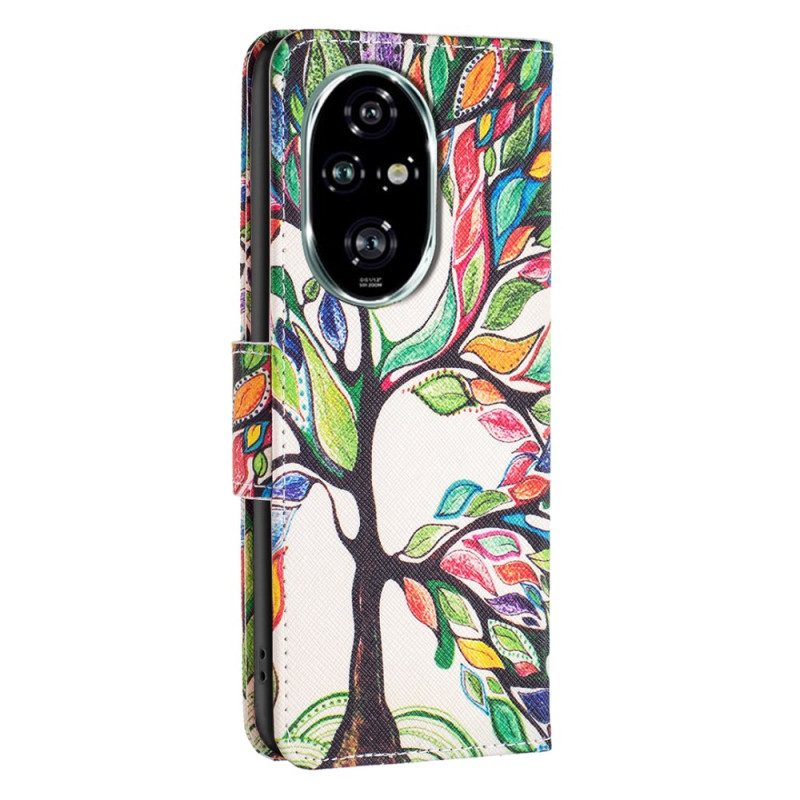 Leren Hoesje Voor Honor 200 Pro Levensboom