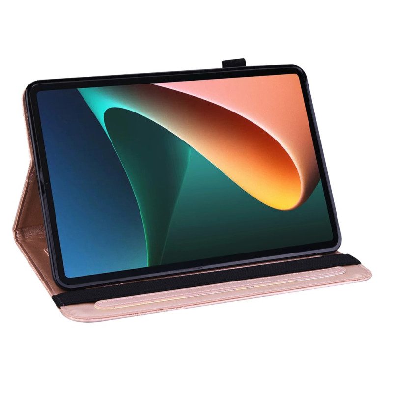 Cover voor Xiaomi Pad 5 Multifunctioneel Vlinderpatroon