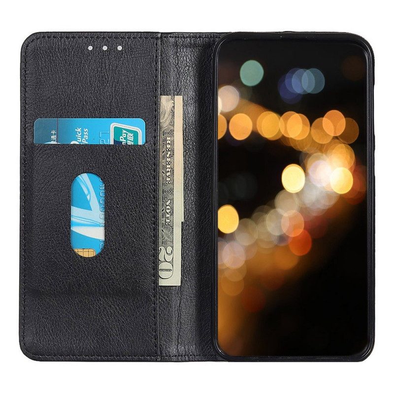 Bescherming Hoesje voor Samsung Galaxy M33 5G Folio-hoesje Litchi Splitleer