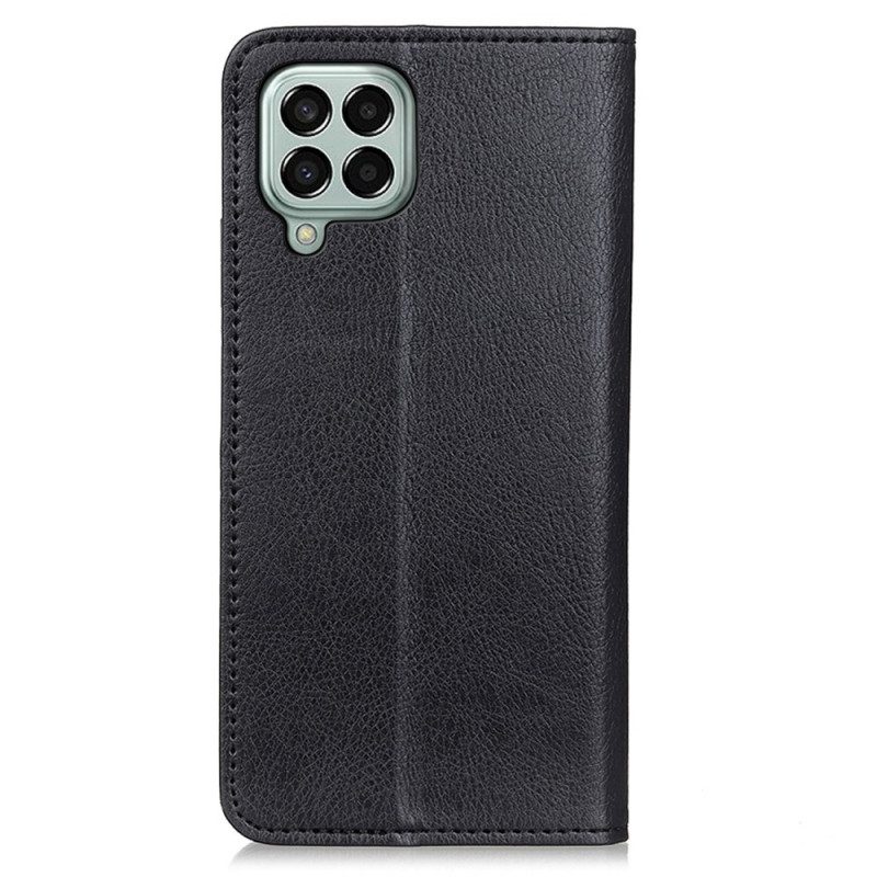 Bescherming Hoesje voor Samsung Galaxy M33 5G Folio-hoesje Litchi Splitleer