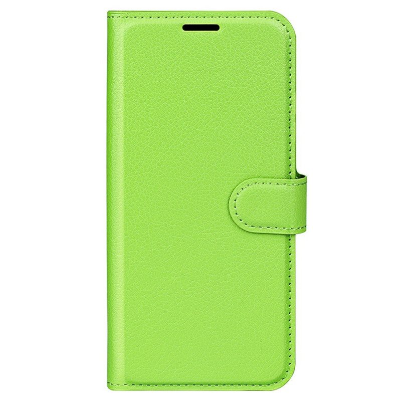 Flip Case voor Samsung Galaxy M33 5G Lychee Lederen Stijl