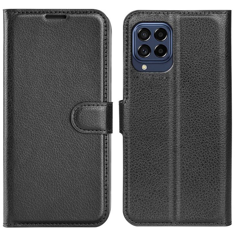 Flip Case voor Samsung Galaxy M33 5G Lychee Lederen Stijl