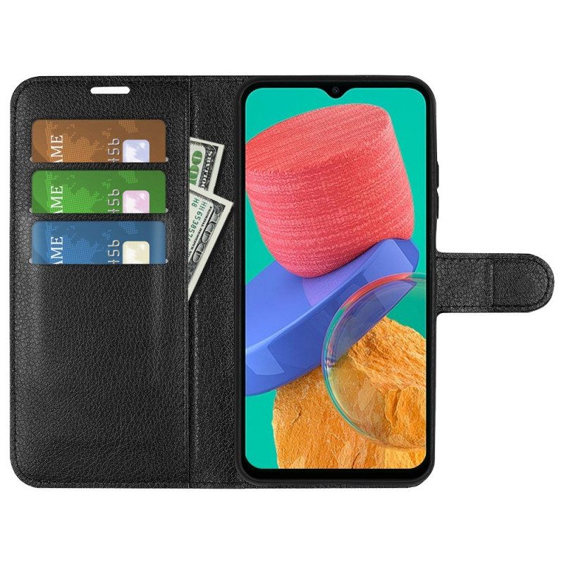 Flip Case voor Samsung Galaxy M33 5G Lychee Lederen Stijl