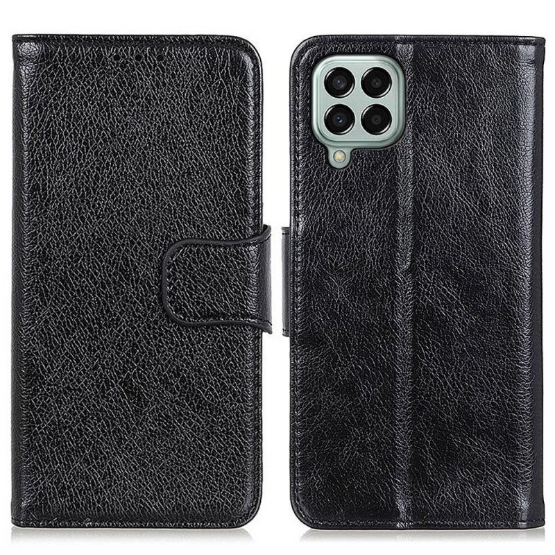 Folio-hoesje voor Samsung Galaxy M33 5G Echt Nappaleer