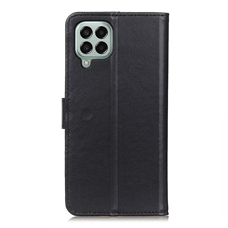 Folio-hoesje voor Samsung Galaxy M33 5G Eenvoudige Lederen Stijl