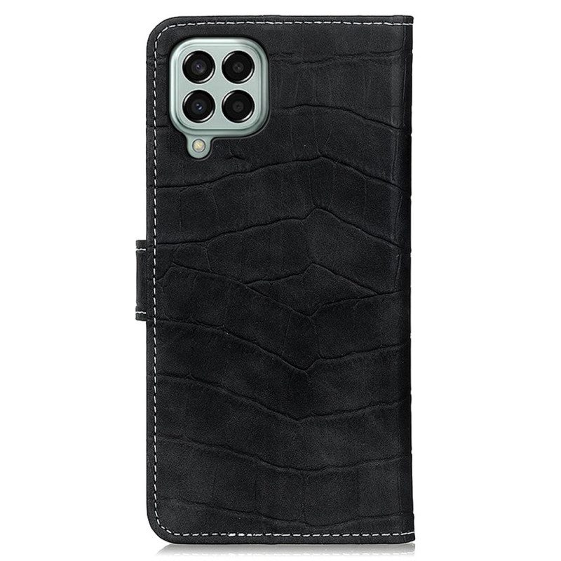 Folio-hoesje voor Samsung Galaxy M33 5G Krokodillenhuid-effect