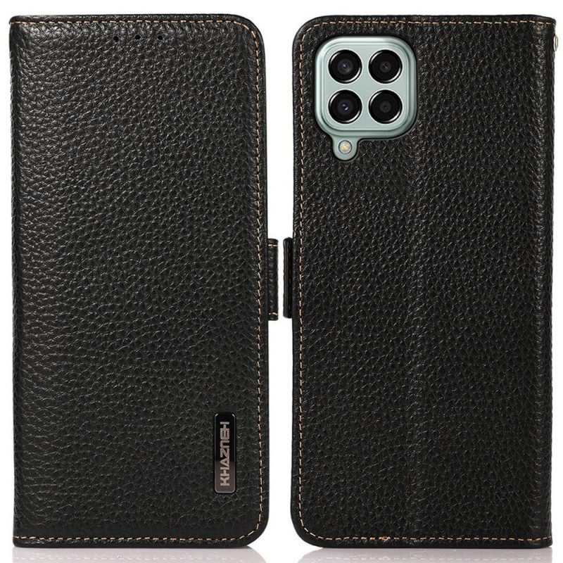 Folio-hoesje voor Samsung Galaxy M33 5G Lychee Leer Khazneh Rfid