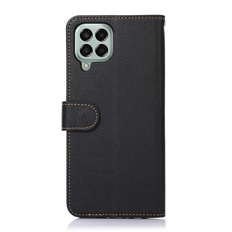 Folio-hoesje voor Samsung Galaxy M33 5G Lychee-stijl Rfid