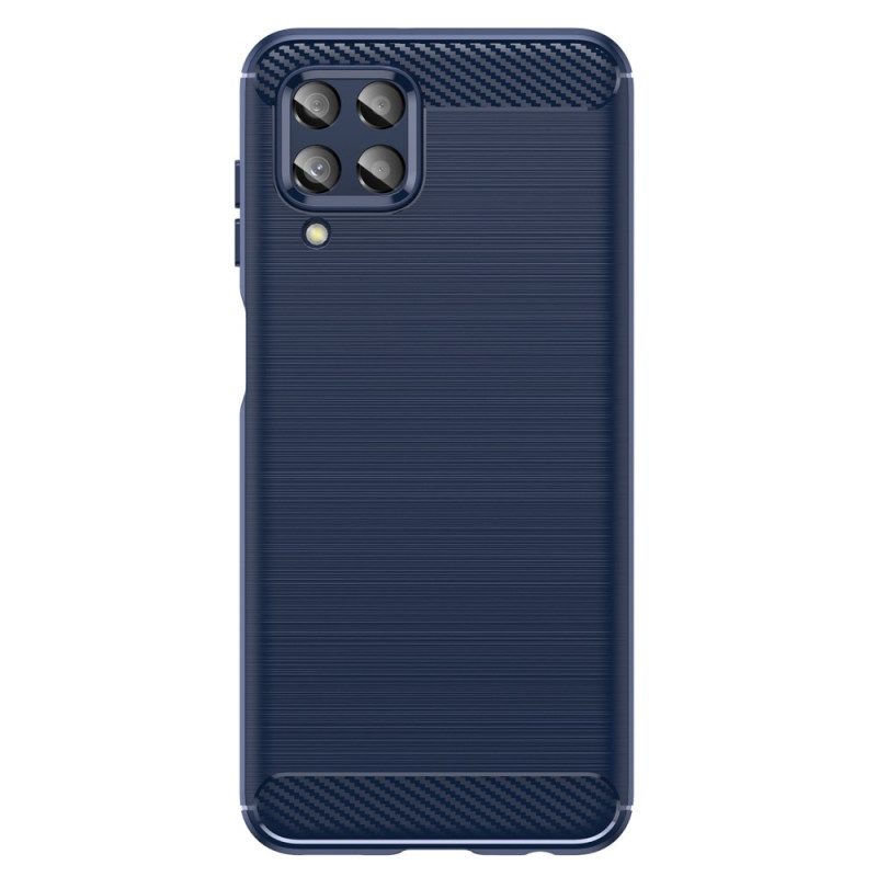 Hoesje voor Samsung Galaxy M33 5G Geborstelde Koolstofvezel