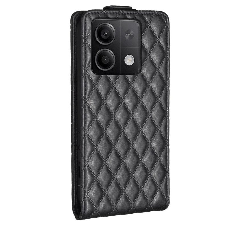 Bescherming Hoesje Xiaomi Redmi Note 13 5g Gewatteerde Verticale Klep