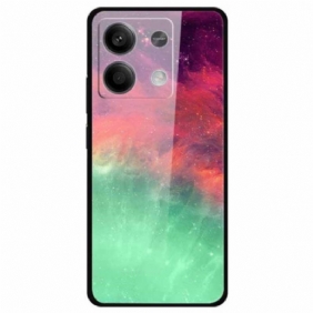 Case Hoesje Xiaomi Redmi Note 13 5g Telefoonhoesje Kleurrijk Nebula Gehard Glas