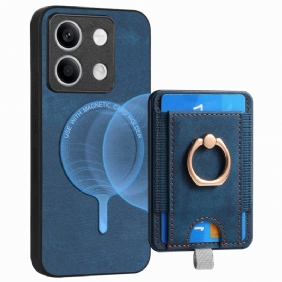 Cover Hoesje Xiaomi Redmi Note 13 5g Telefoonhoesje Afneembare Kaarthouder En Ring