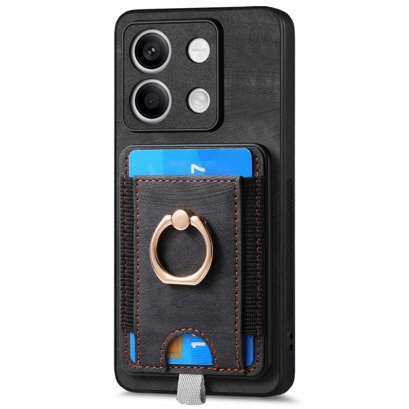 Cover Hoesje Xiaomi Redmi Note 13 5g Telefoonhoesje Afneembare Kaarthouder En Ring