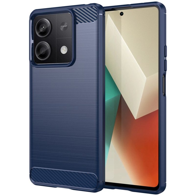 Cover Hoesje Xiaomi Redmi Note 13 5g Telefoonhoesje Geborstelde Koolstofvezel