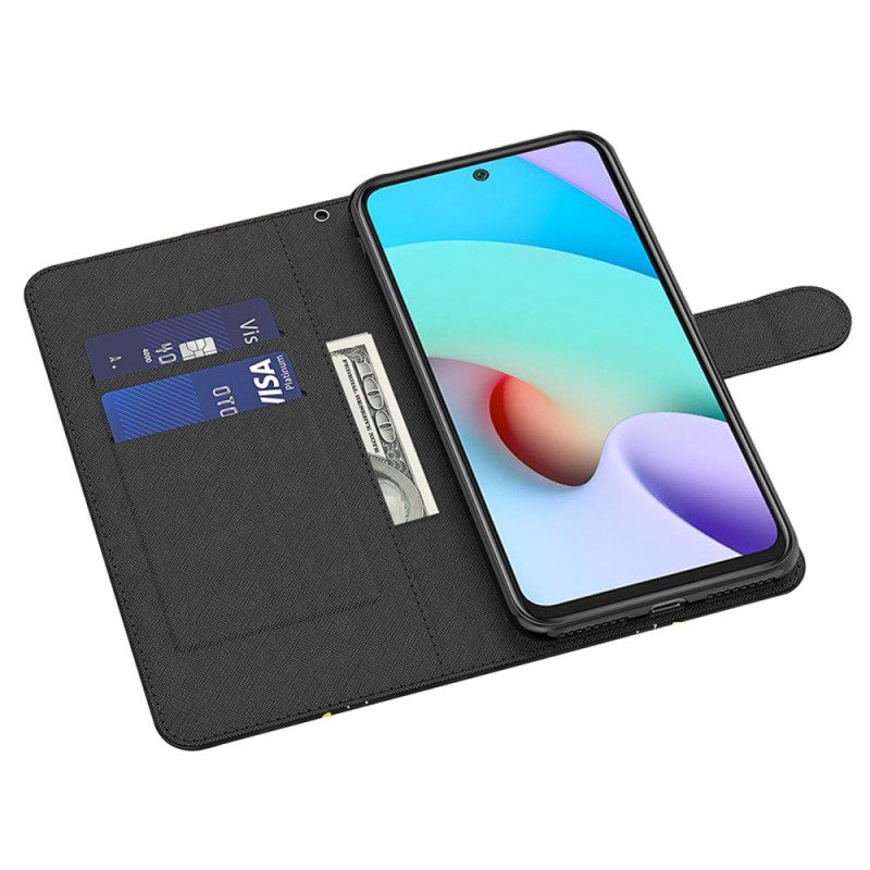 Flip Case Leren Xiaomi Redmi Note 13 5g Kat En Tijger Met Riem