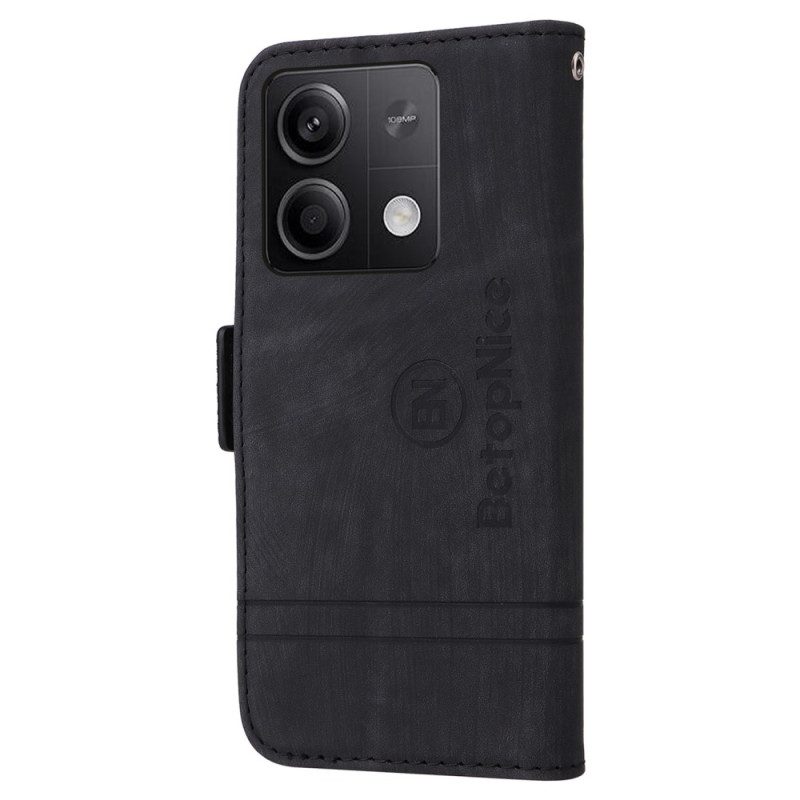 Flip Case Leren Xiaomi Redmi Note 13 5g Leerstijl Betopnice