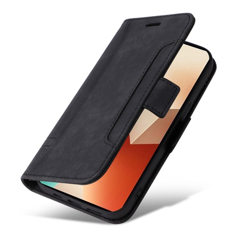 Flip Case Leren Xiaomi Redmi Note 13 5g Leerstijl Betopnice