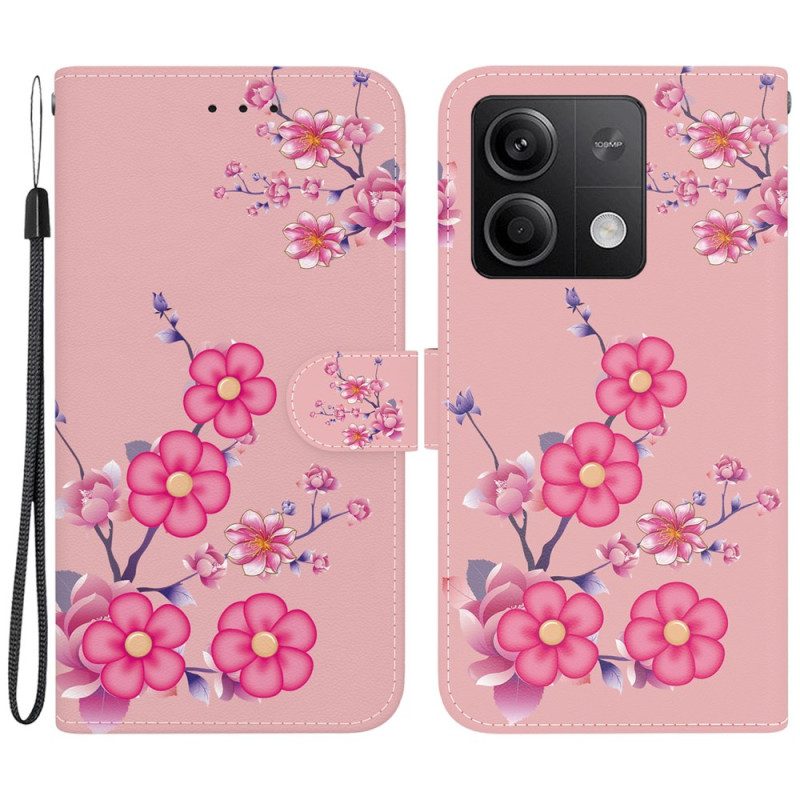 Folio-hoesje Xiaomi Redmi Note 13 5g Sakura-band