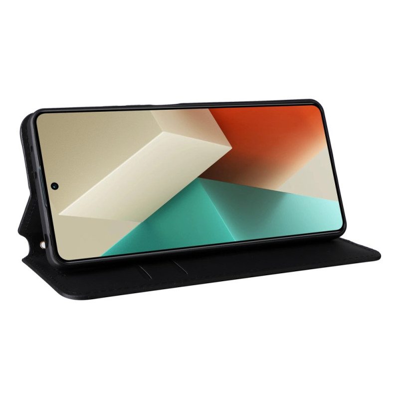 Folio-hoesje Xiaomi Redmi Note 13 5g Telefoonhoesje 3d-kubussen