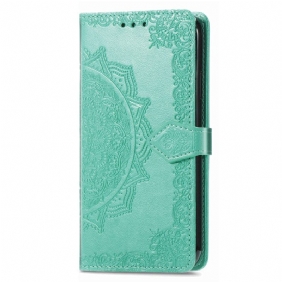 Folio-hoesje Xiaomi Redmi Note 13 5g Telefoonhoesje Barok Mandala Met Riempje